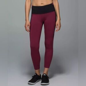 Lululemon All You Need Tight Leggings in Dashing Purple Black Jewelled Magenta 6